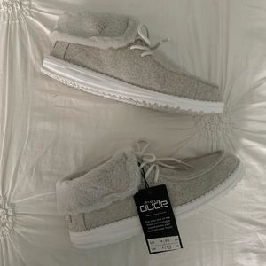 Hey Dude Britt Cream Ankle-High Booties